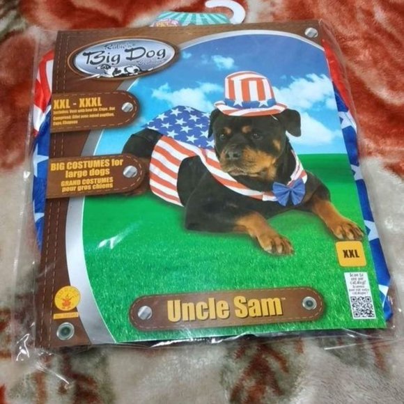 Uncle Sam Dog Costume XXL - Picture 4 of 9